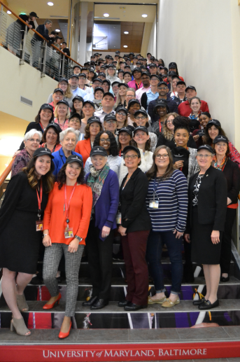 UMSON Faculty and Staff on Stairs