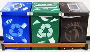Triple Recycling Stations