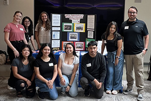 LANUM students pose together